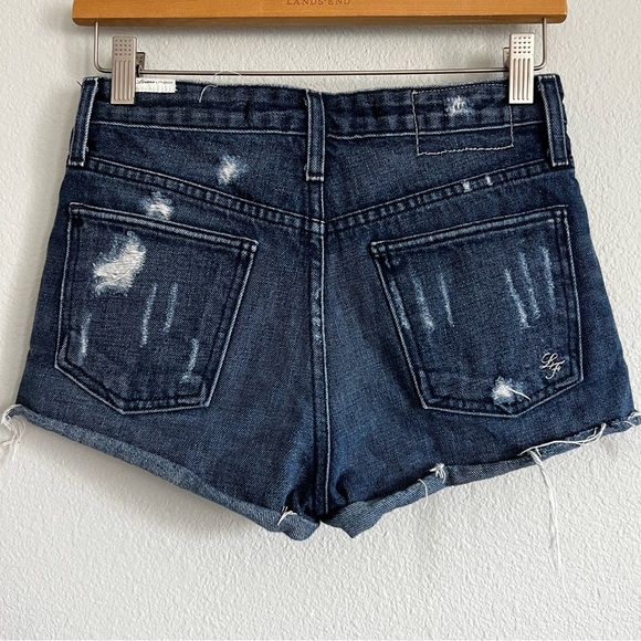 Lovers + Friends Jack High Rise Denim Shorts with Distressing. Size 24 - Picture 3 of 6